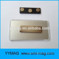 Plastic magnet name plates, reusable magnetic plastic nameplates magnetic logo badge